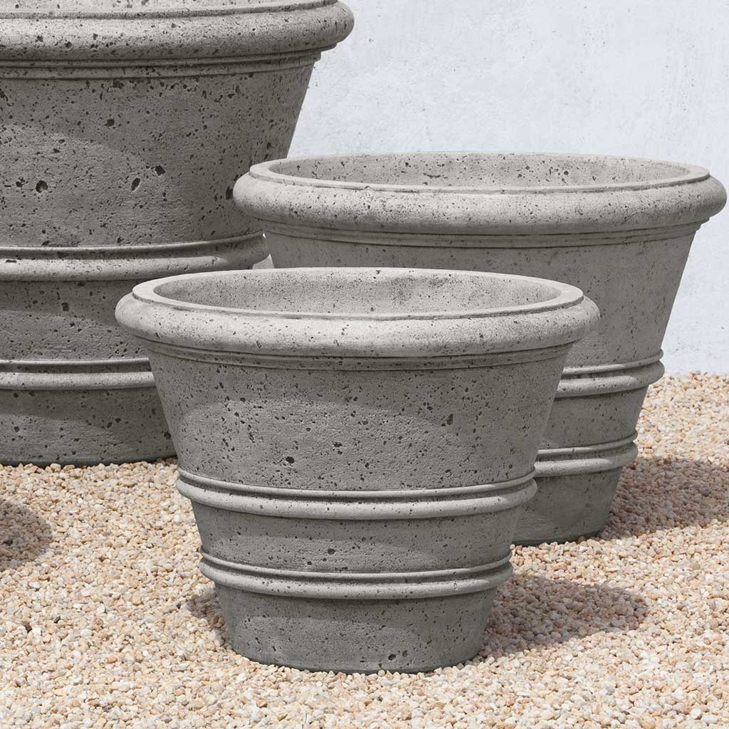 Textured Rolled Rim Planter, Large