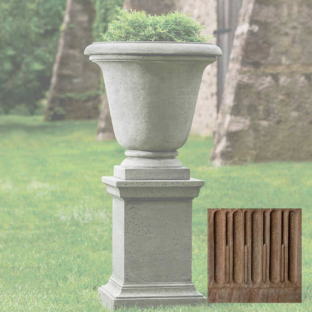 Textured Hampton Urn with Pedestal