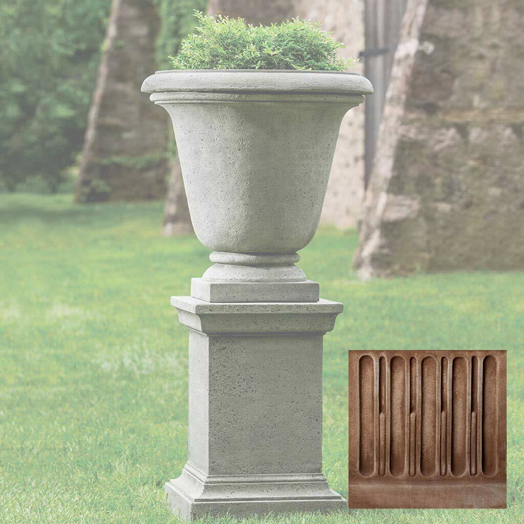 Textured Hampton Urn with Pedestal