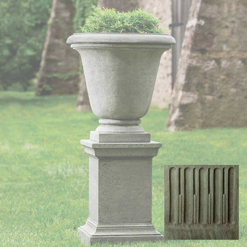 Textured Hampton Urn with Pedestal