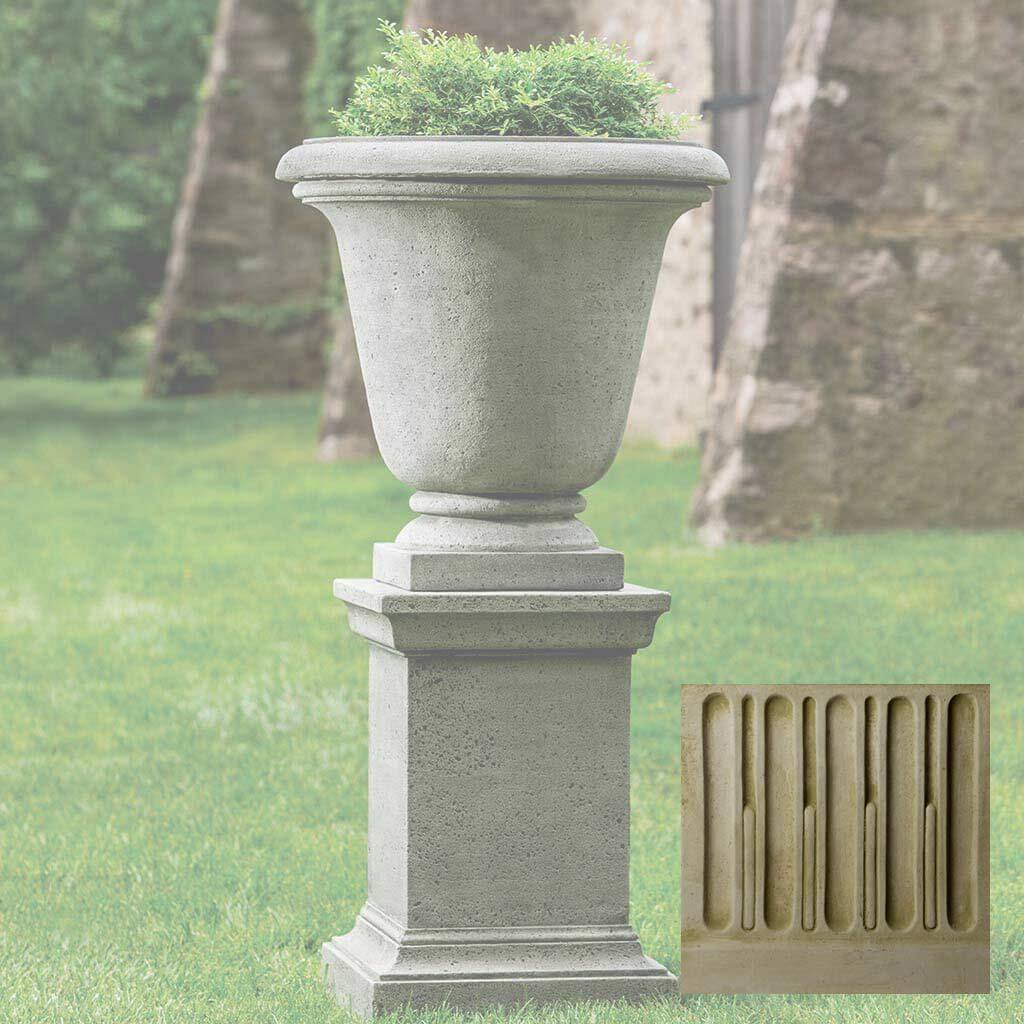 Textured Hampton Urn with Pedestal
