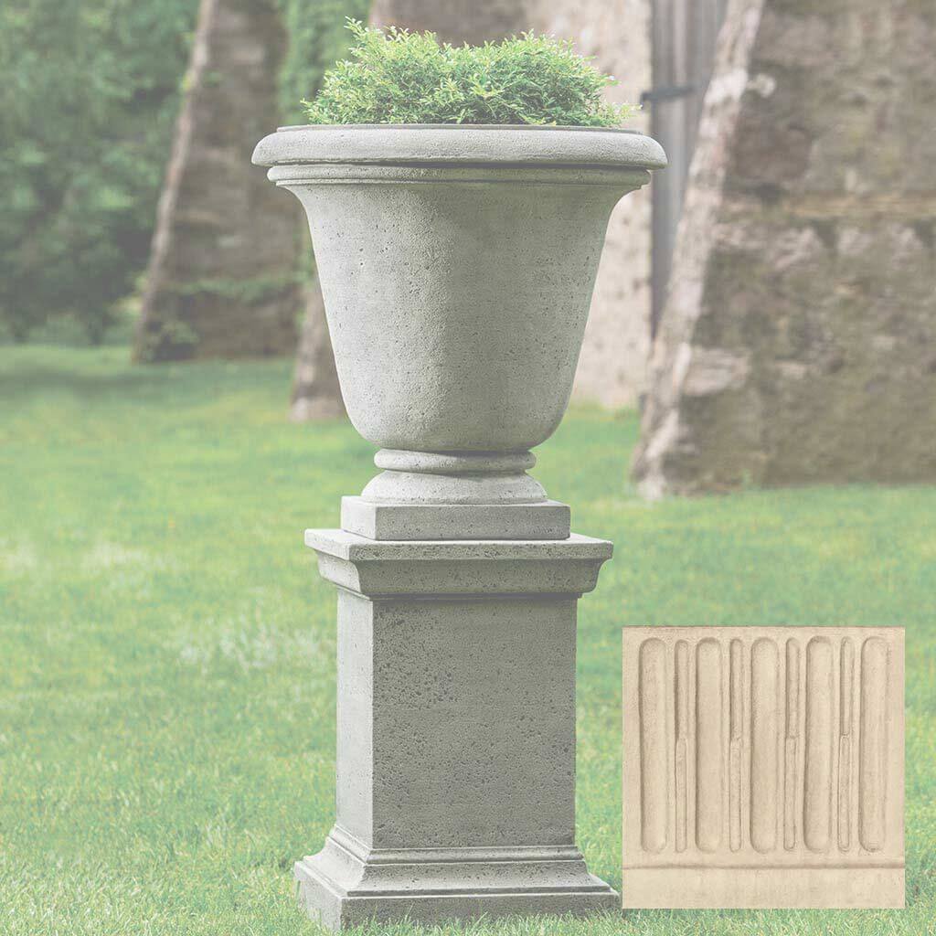 Textured Hampton Urn with Pedestal