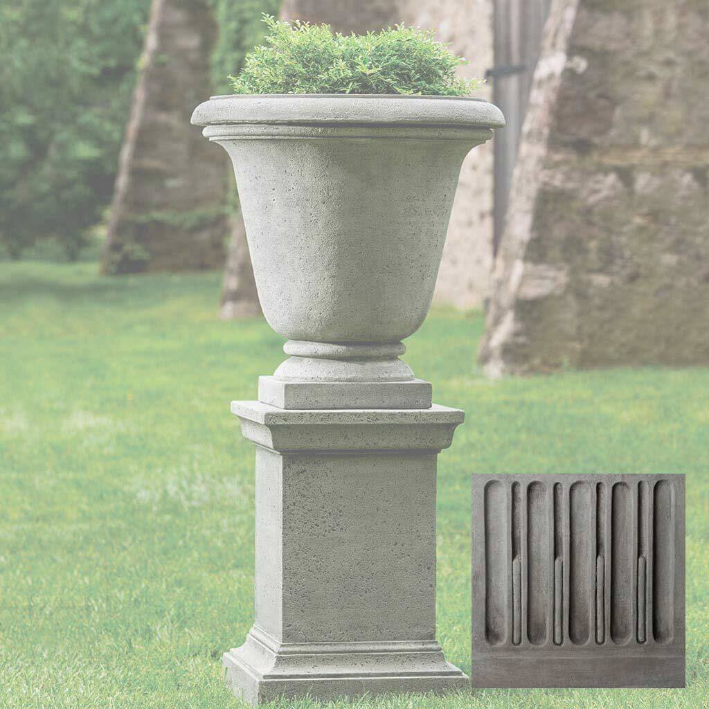Textured Hampton Urn with Pedestal