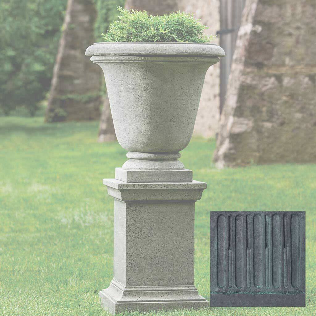 Textured Hampton Urn with Pedestal