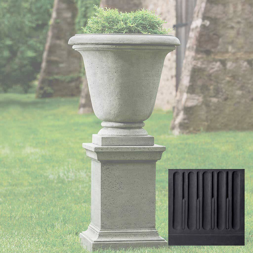 Textured Hampton Urn with Pedestal