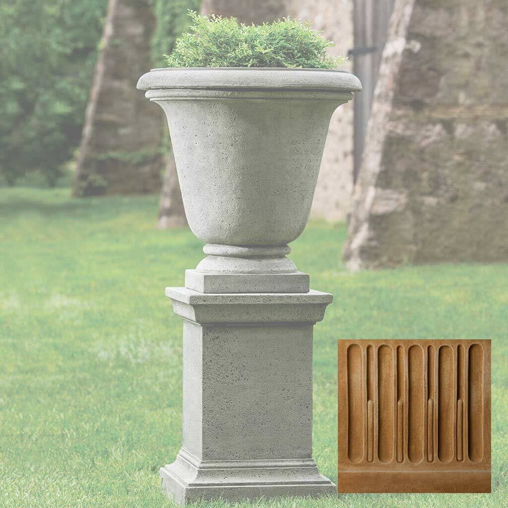 Textured Hampton Urn with Pedestal