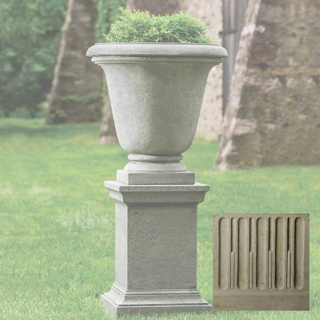 Textured Hampton Urn with Pedestal