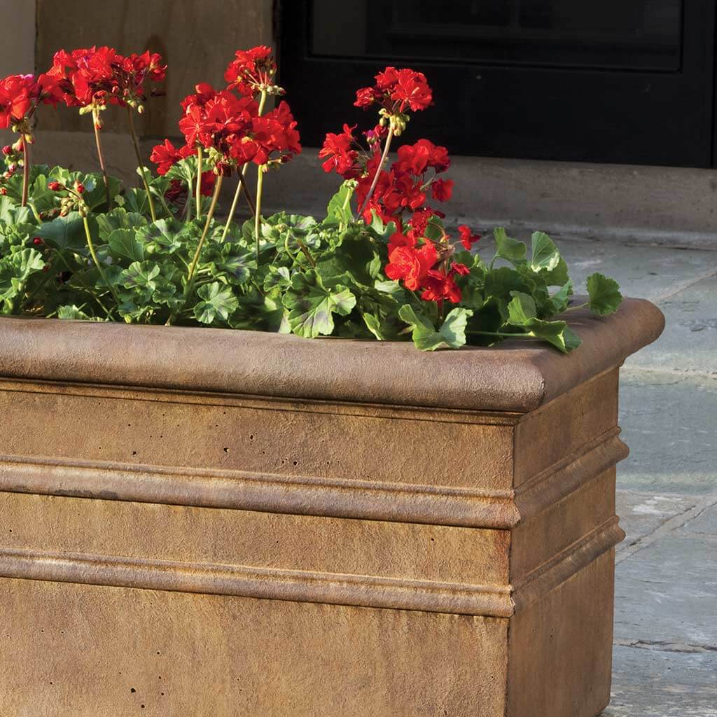 Campania International Rolled Rim Window Box Planter