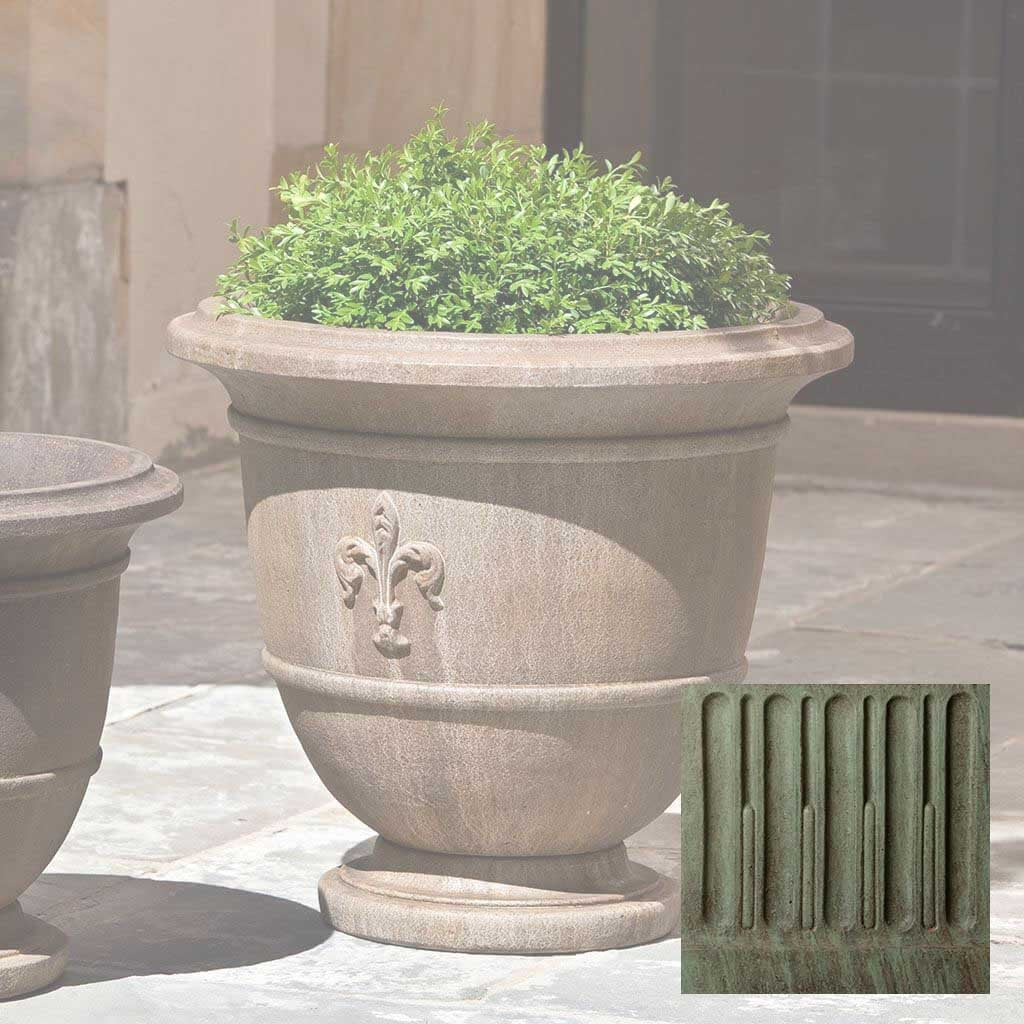fleur de lis planter pot Campania International Fleur de Lis Large Urn