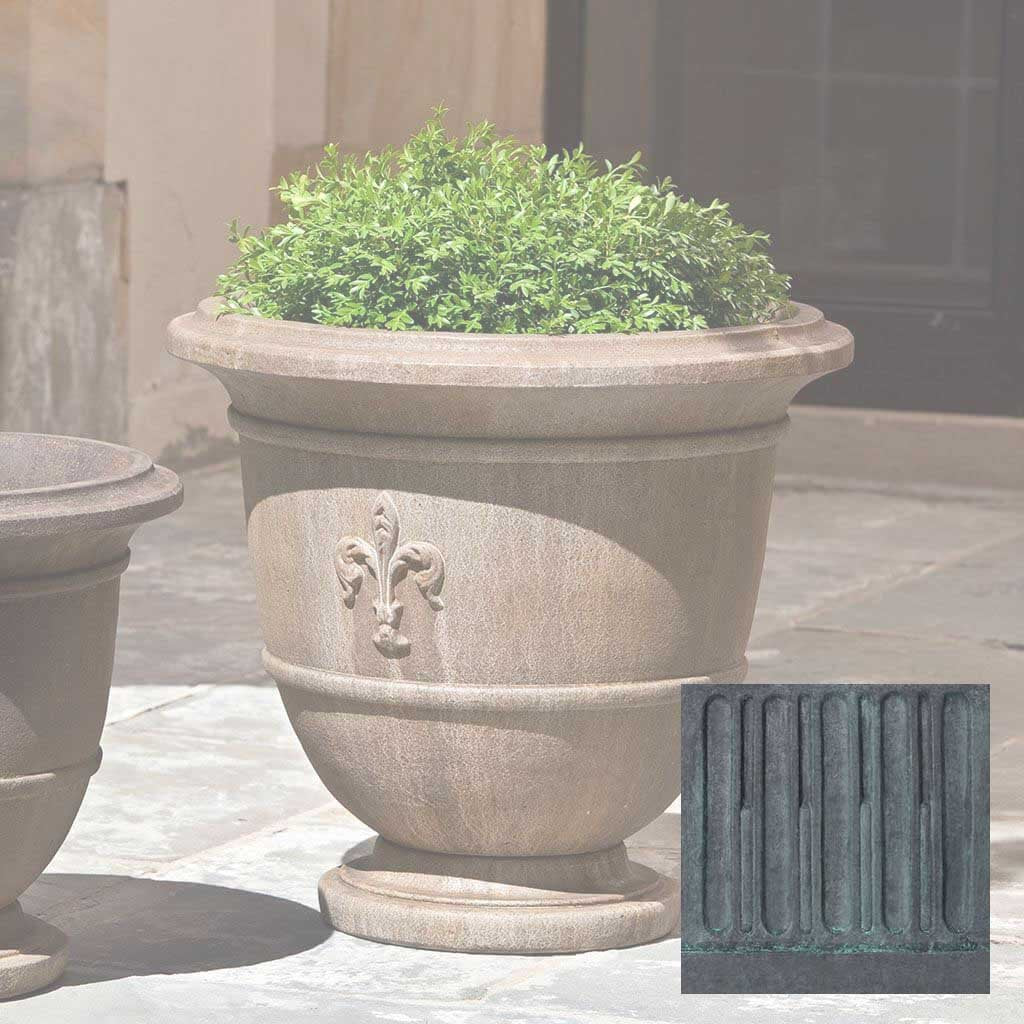 urn planter pots Fleur de Lis Large Urn by Campania International Lead Antique