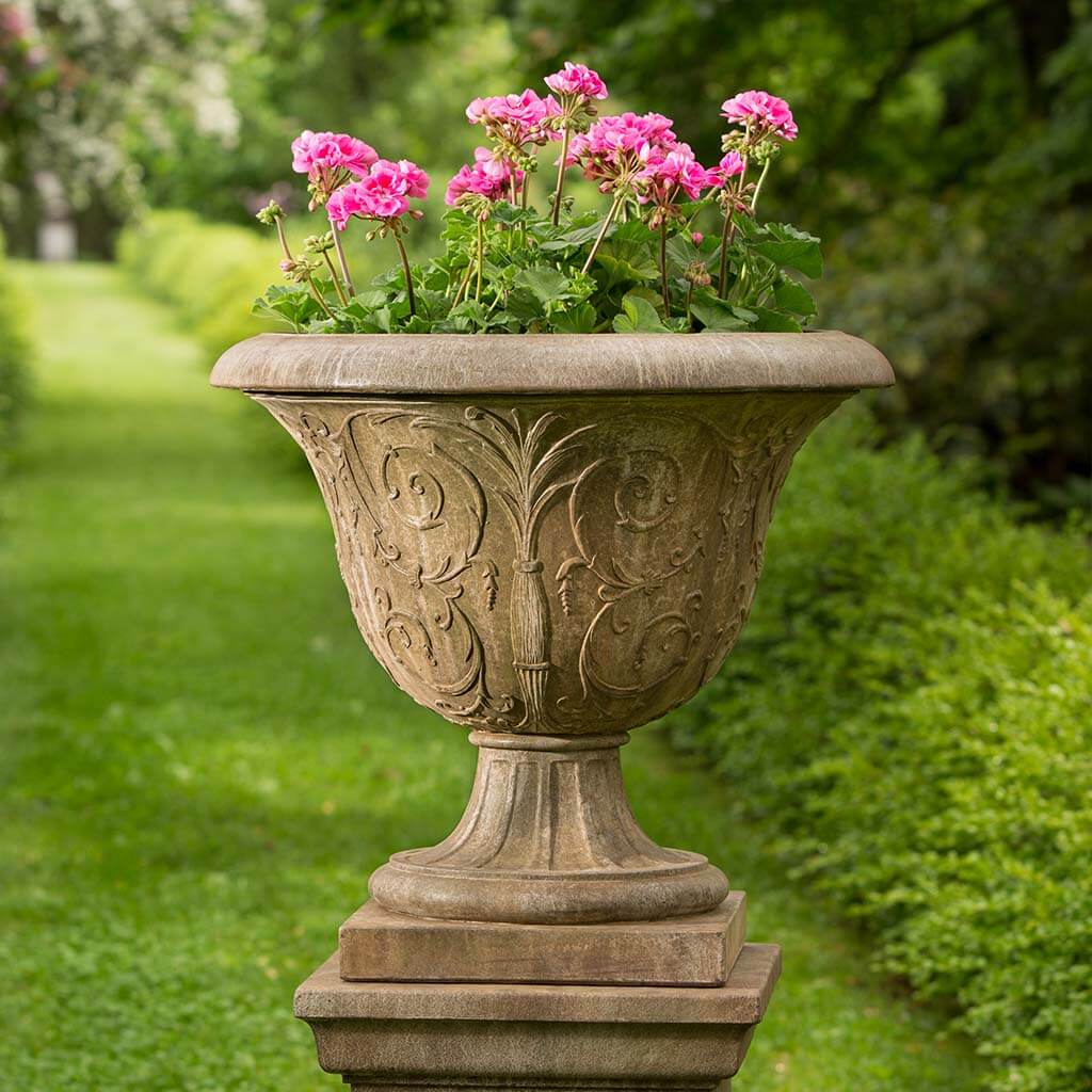 Palais Arabesque Urn by Campania International Aged Limestone
