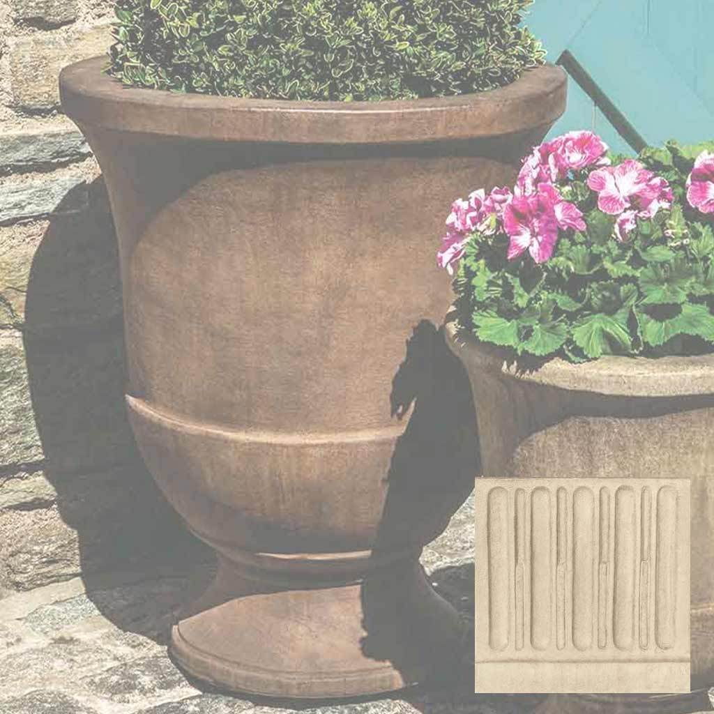 large clay pot for plants Pascal Large Urn by Campania International French Limestone