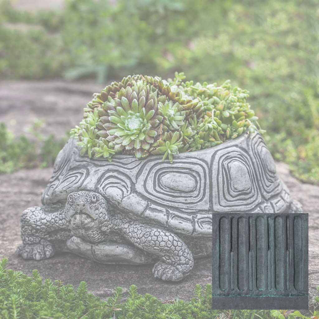 succulent turtle planter Campania International Turtle Planter Lead Antique