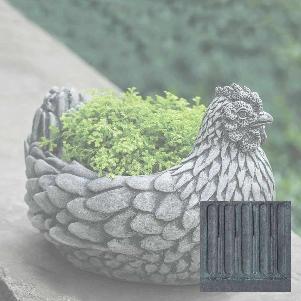 plastic chicken planter Chicken Planter by Campania International Lead Antique