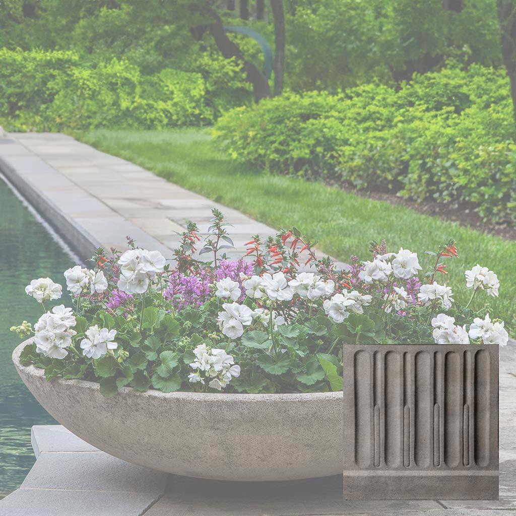 Textured Zen Bowl Planter Campania International, English Lead (EL)