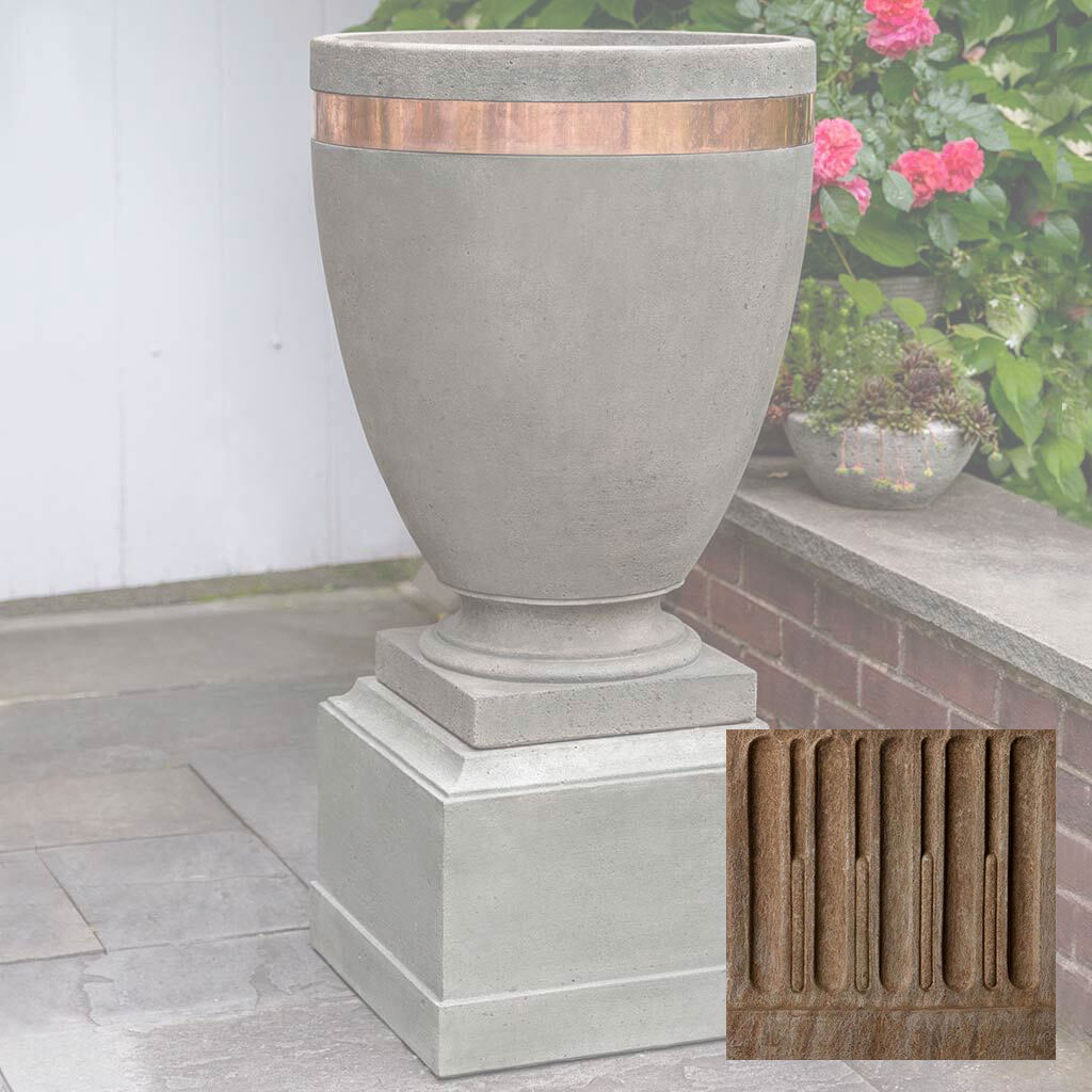 Moderne Tall Planter w/ 12" Pedestal