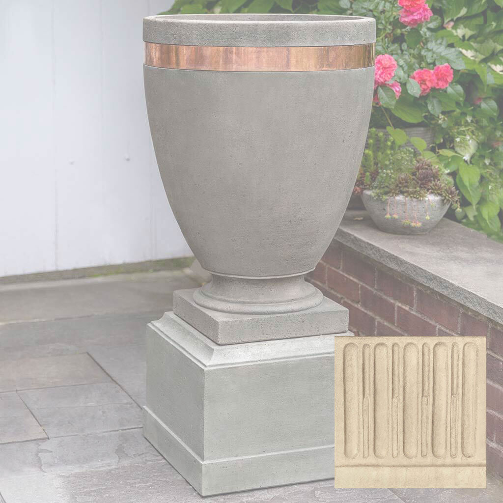 Moderne Tall Planter w/ 12" Pedestal