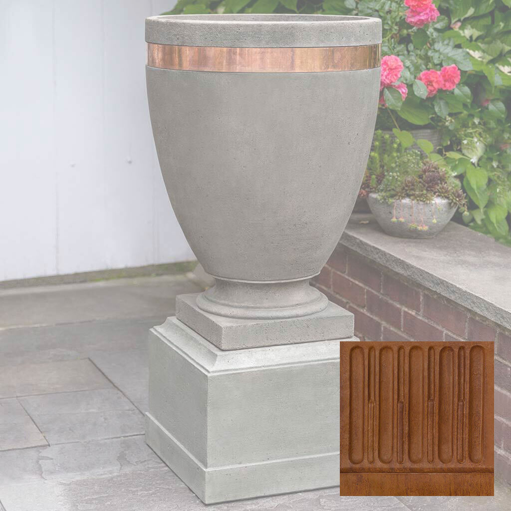 Moderne Tall Planter w/ 12" Pedestal