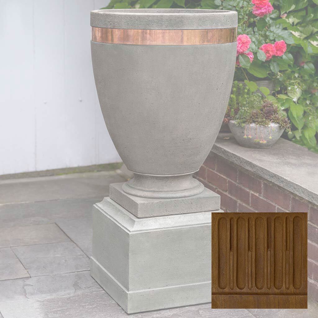 Moderne Tall Planter w/ 12" Pedestal