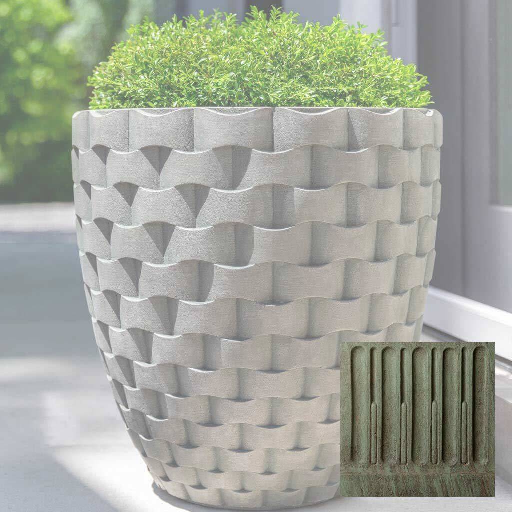 M Weave Round Planter - Tall