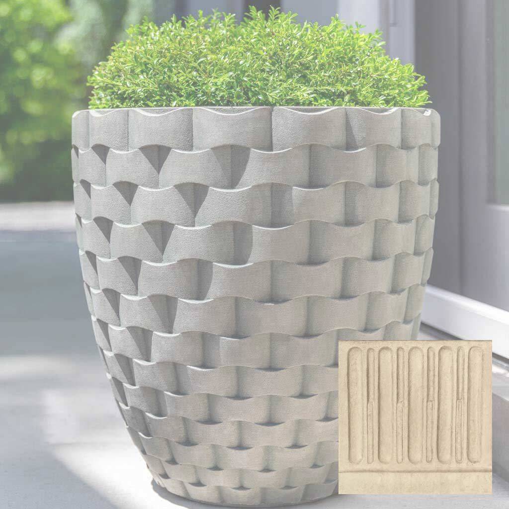M Weave Round Planter - Tall