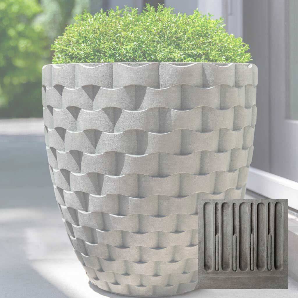 M Weave Round Planter - Tall