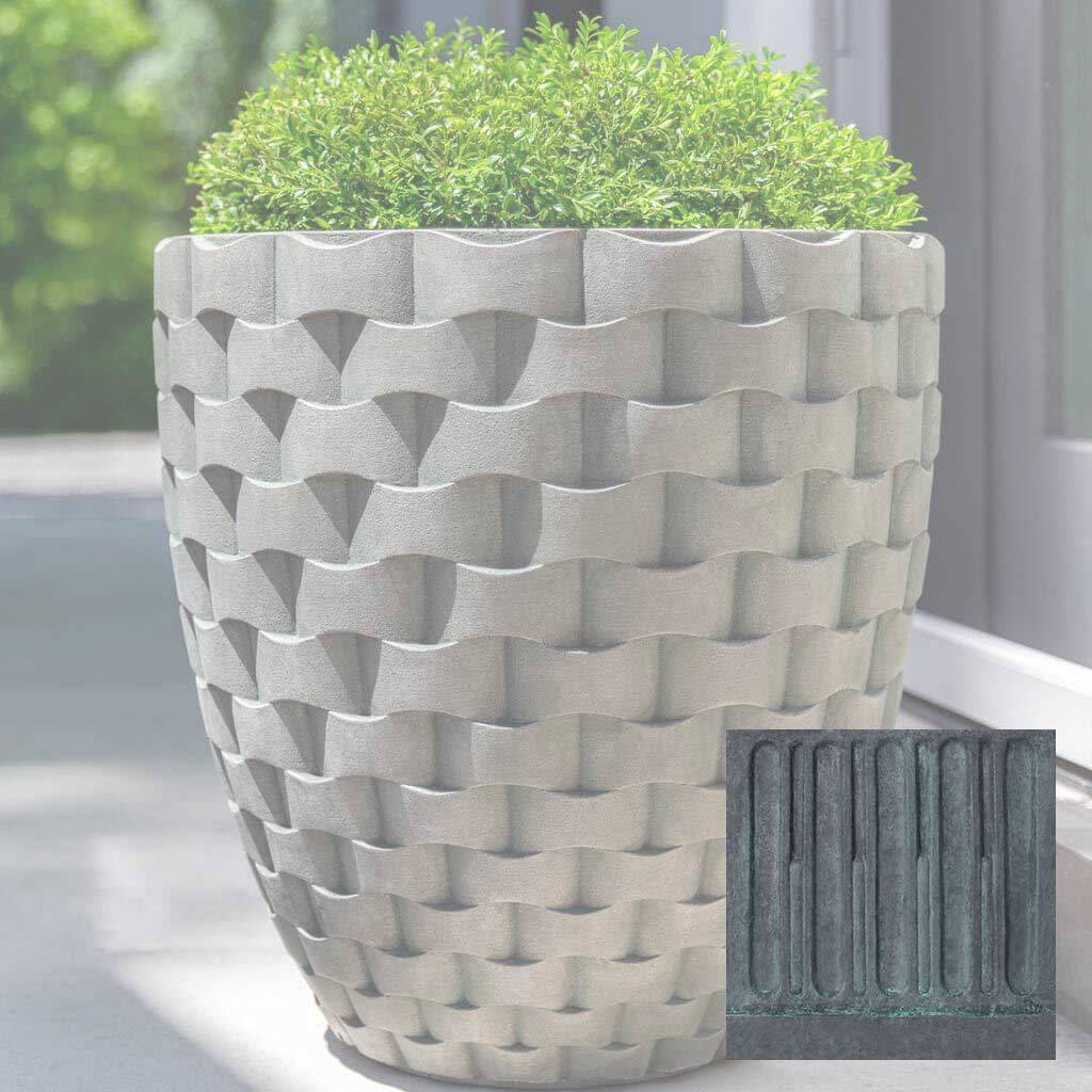 M Weave Round Planter - Tall