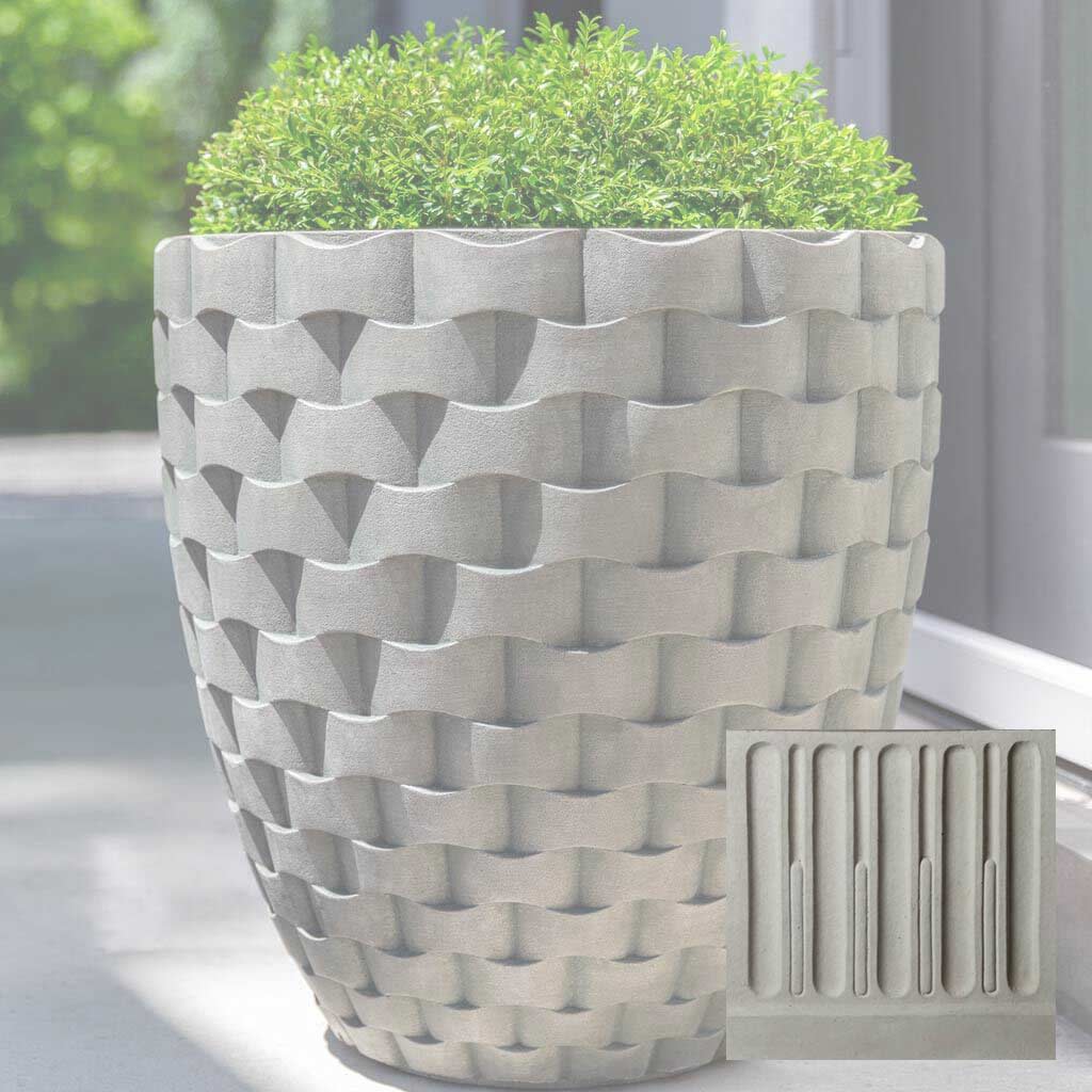 M Weave Round Planter - Tall