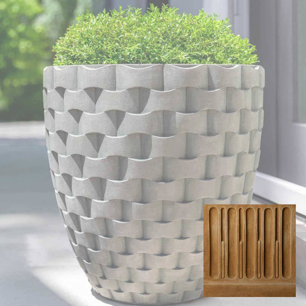 M Weave Round Tall Planter - Thumbnail 4