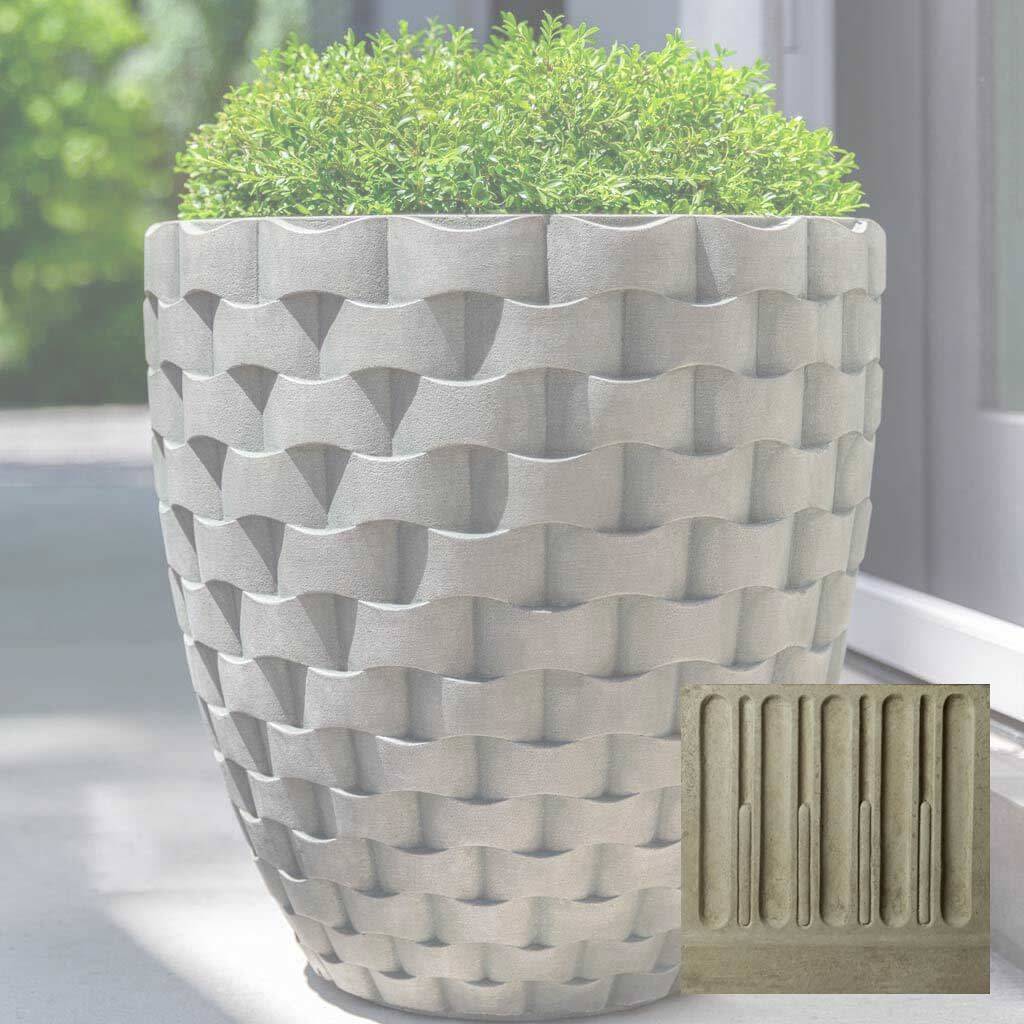 M Weave Round Planter - Tall
