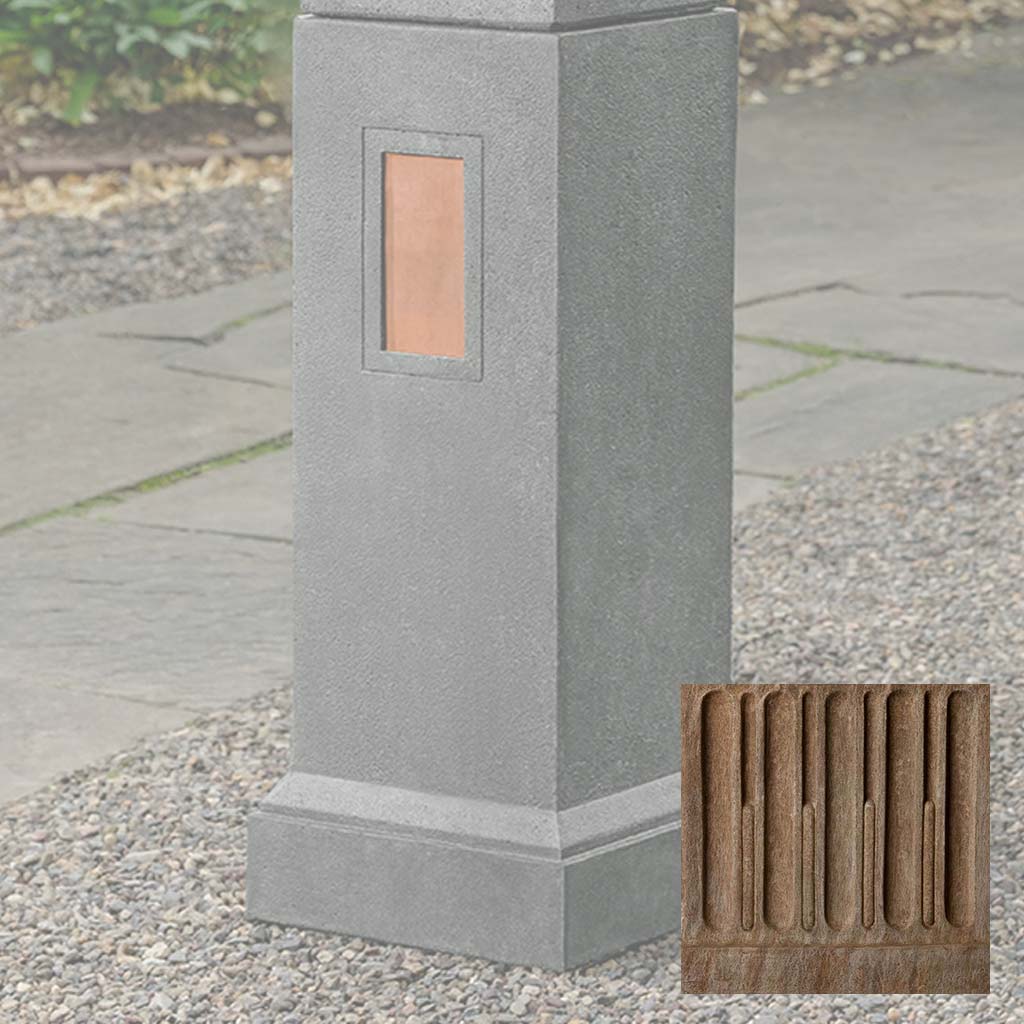 Gimlet Pedestal with Copper Plates