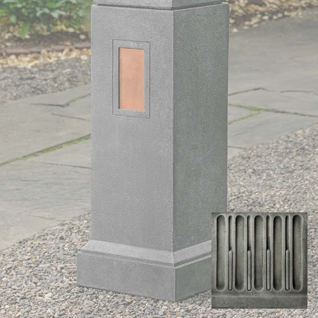 Gimlet Pedestal with Copper Plates