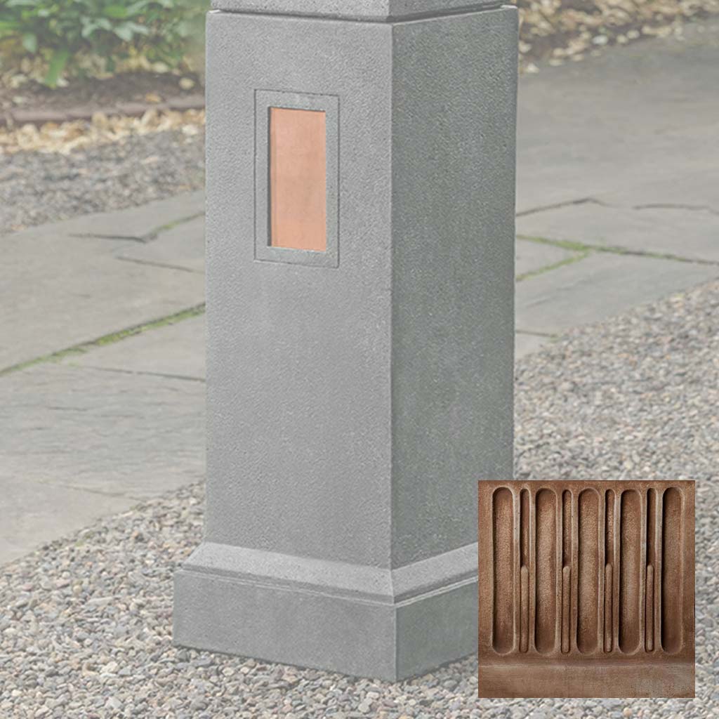 Gimlet Pedestal with Copper Plates