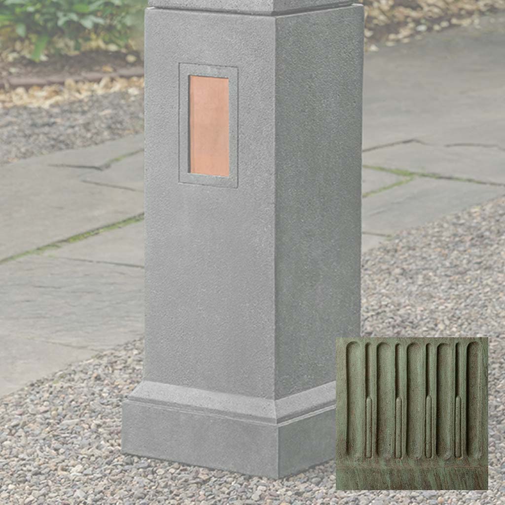 Gimlet Pedestal with Copper Plates