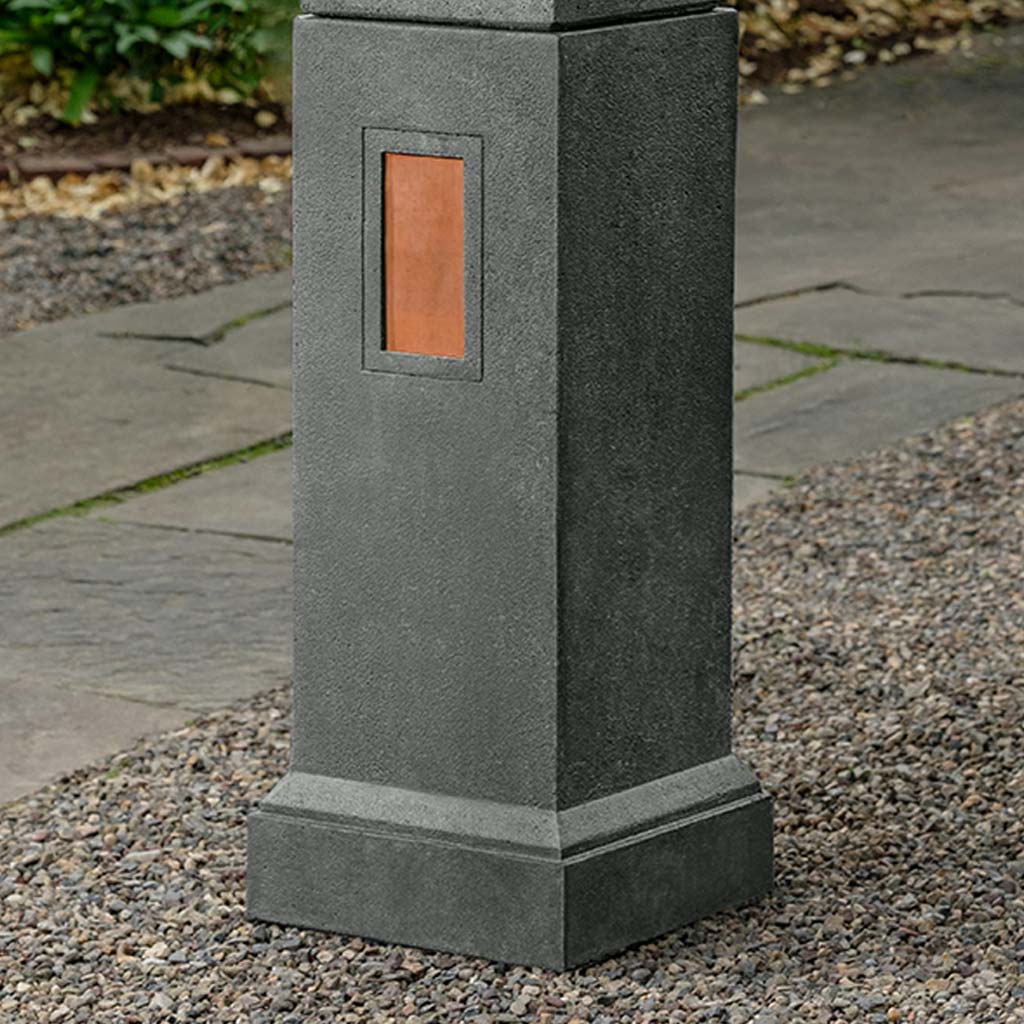 Gimlet Pedestal with Copper Plates
