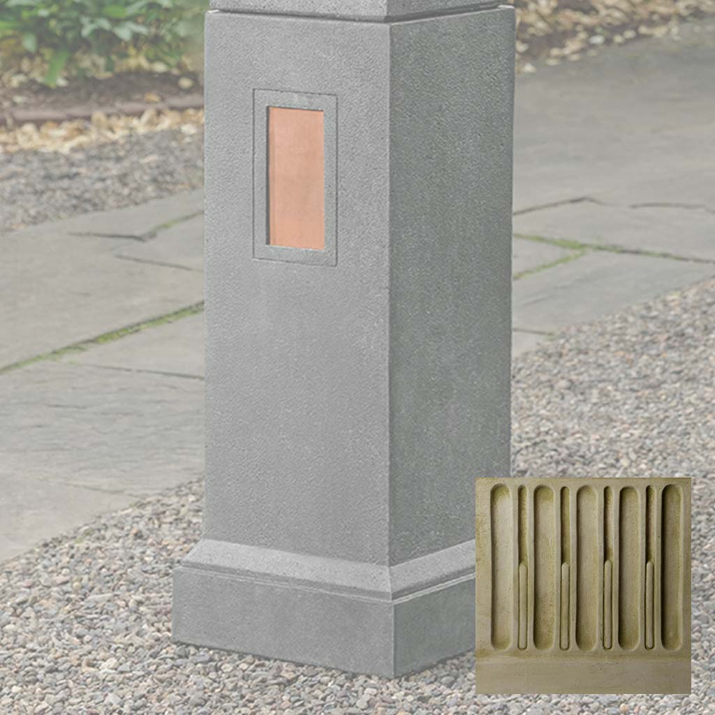 Gimlet Pedestal with Copper Plates