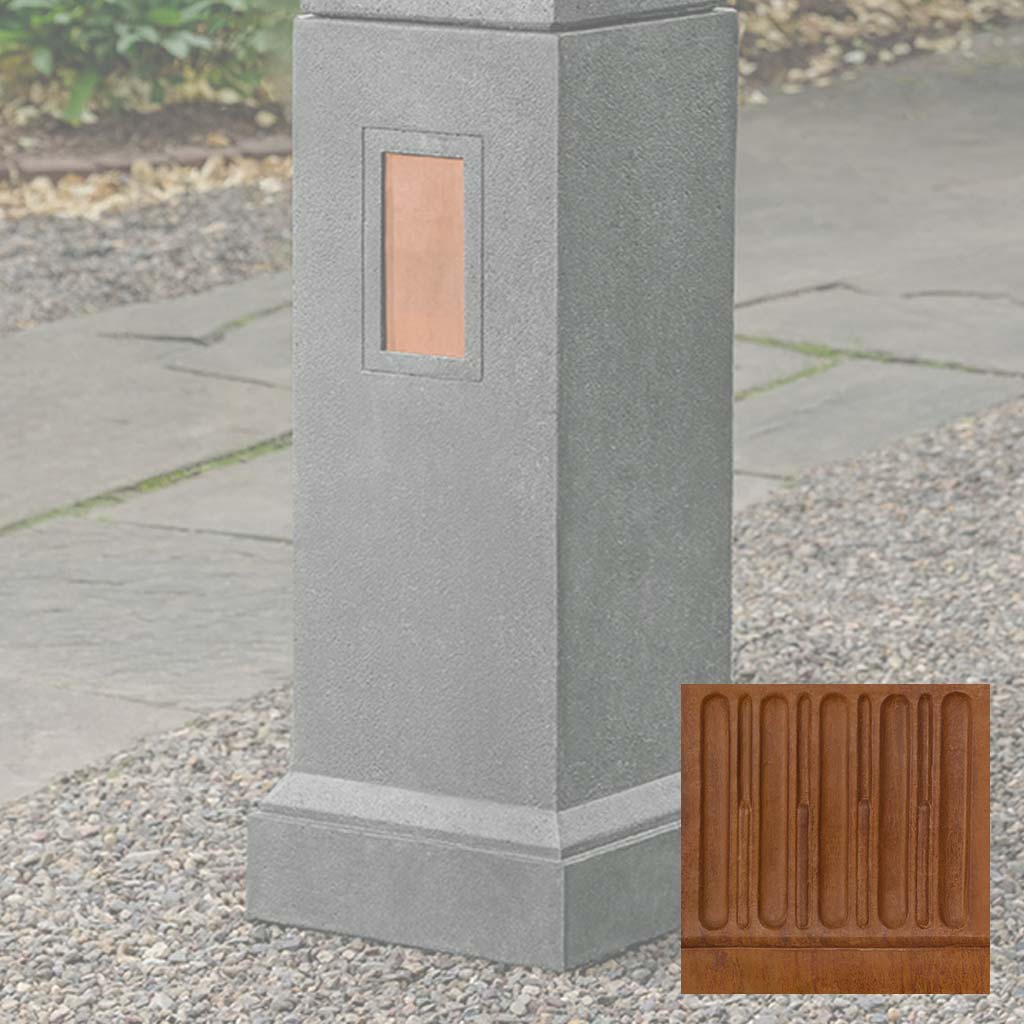 Gimlet Pedestal with Copper Plates