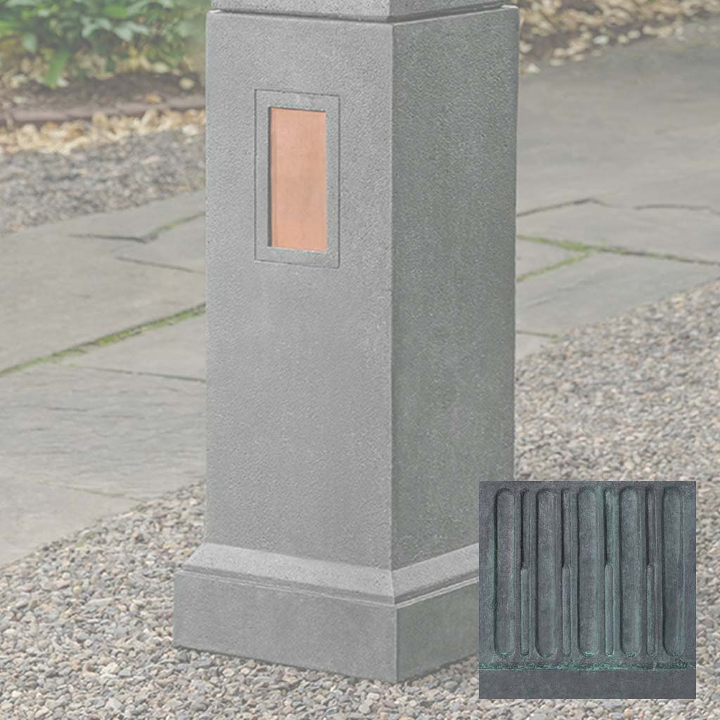 Gimlet Pedestal with Copper Plates