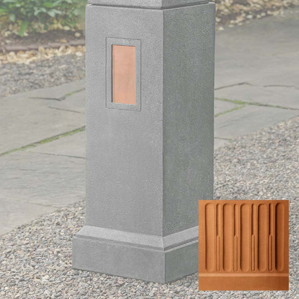 Gimlet Pedestal with Copper Plates