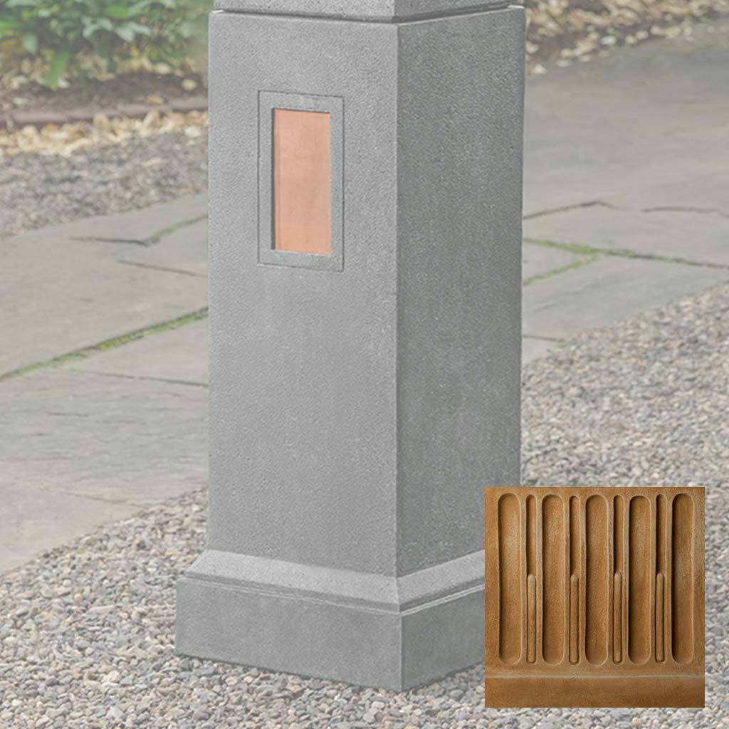 Gimlet Pedestal with Copper Plates