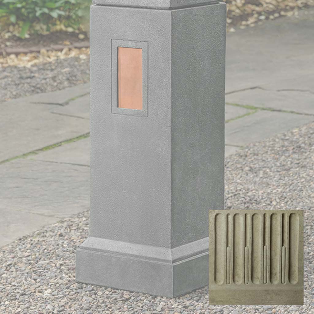 Gimlet Pedestal with Copper Plates