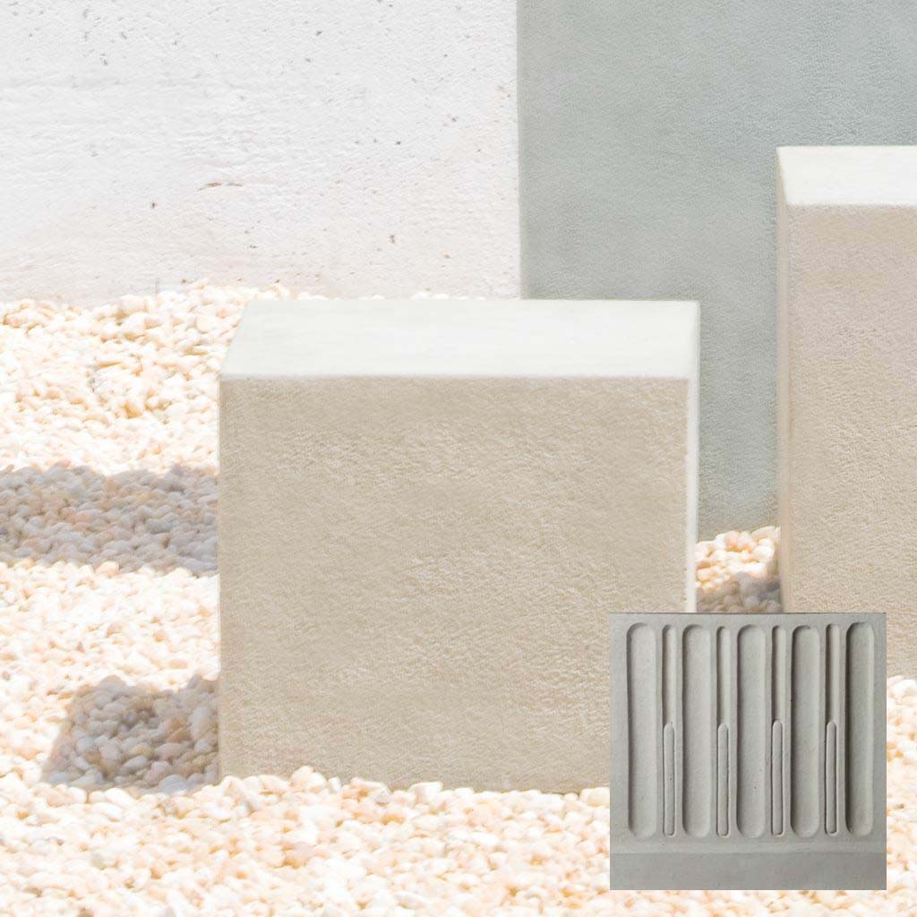 Short Square Textured Pedestal