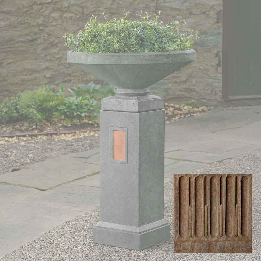 Gimlet Urn with Pedestal with Copper