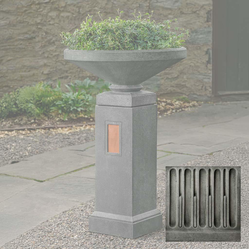 Gimlet Urn with Pedestal with Copper