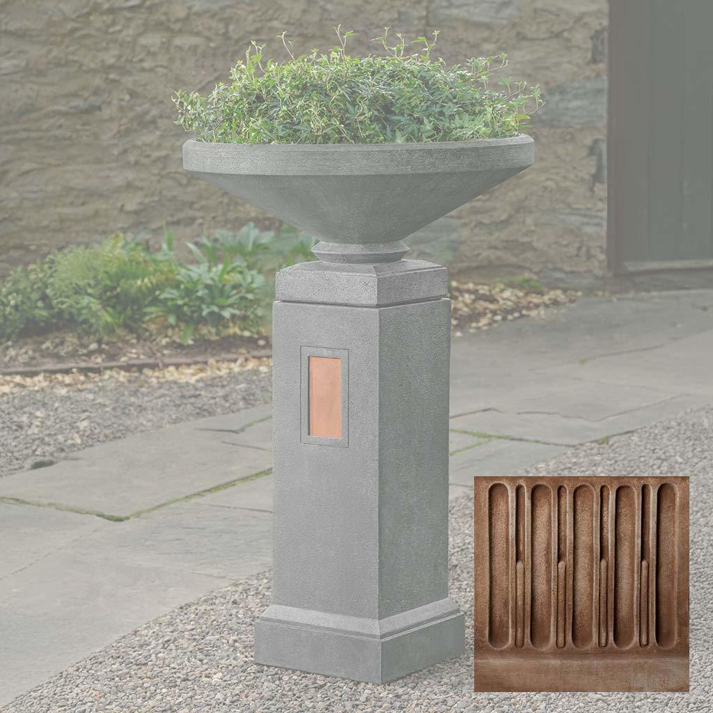 Gimlet Urn with Pedestal with Copper