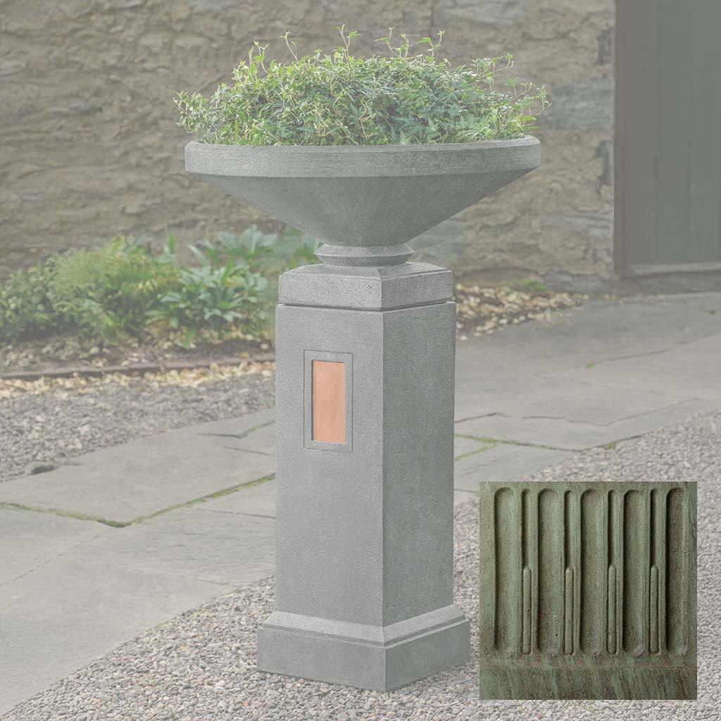 Gimlet Urn with Pedestal with Copper