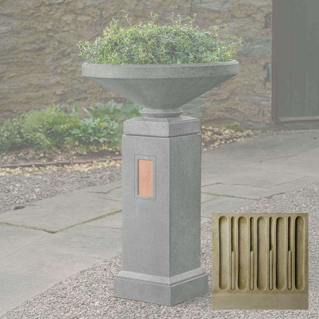 Gimlet Urn with Pedestal with Copper