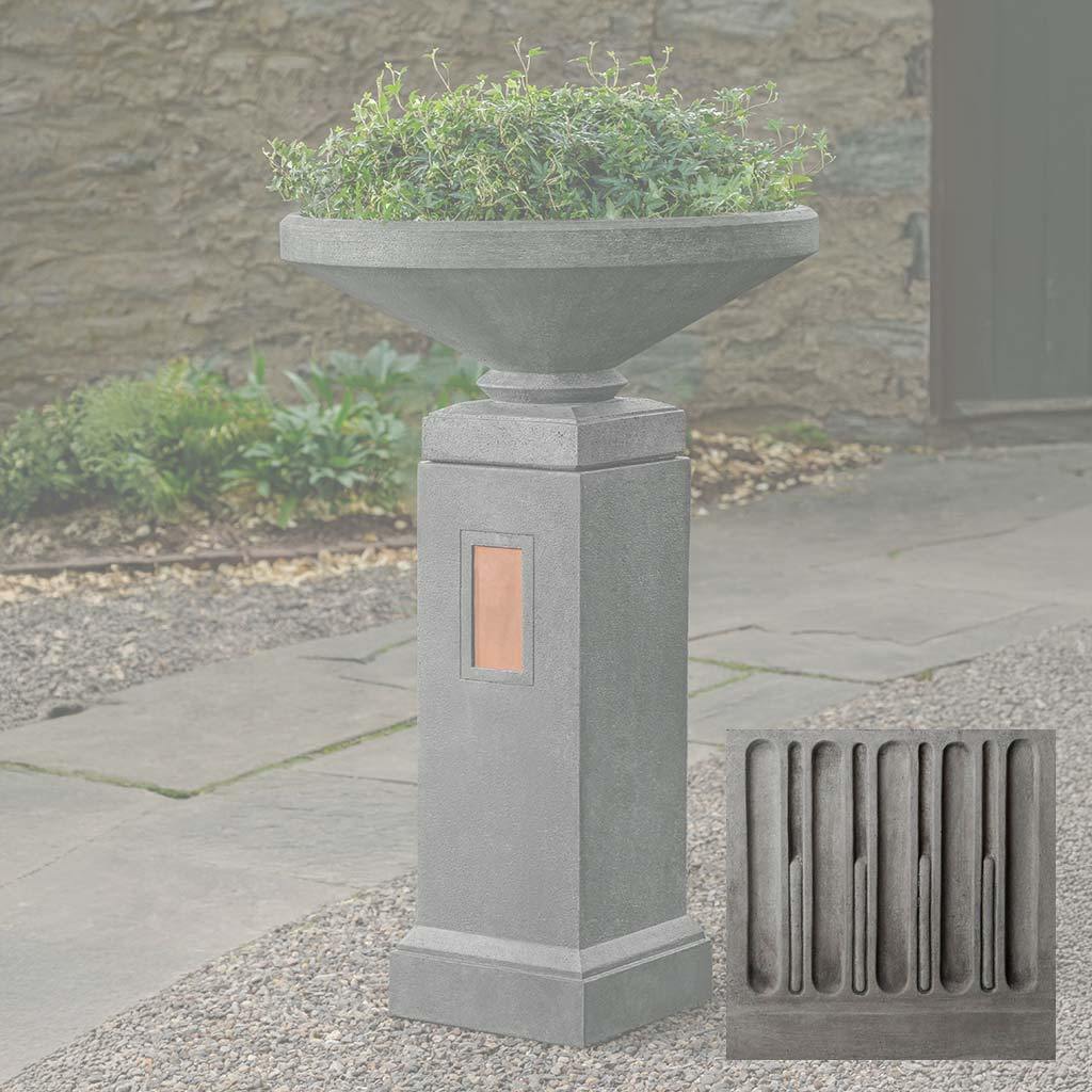 Gimlet Urn with Pedestal with Copper