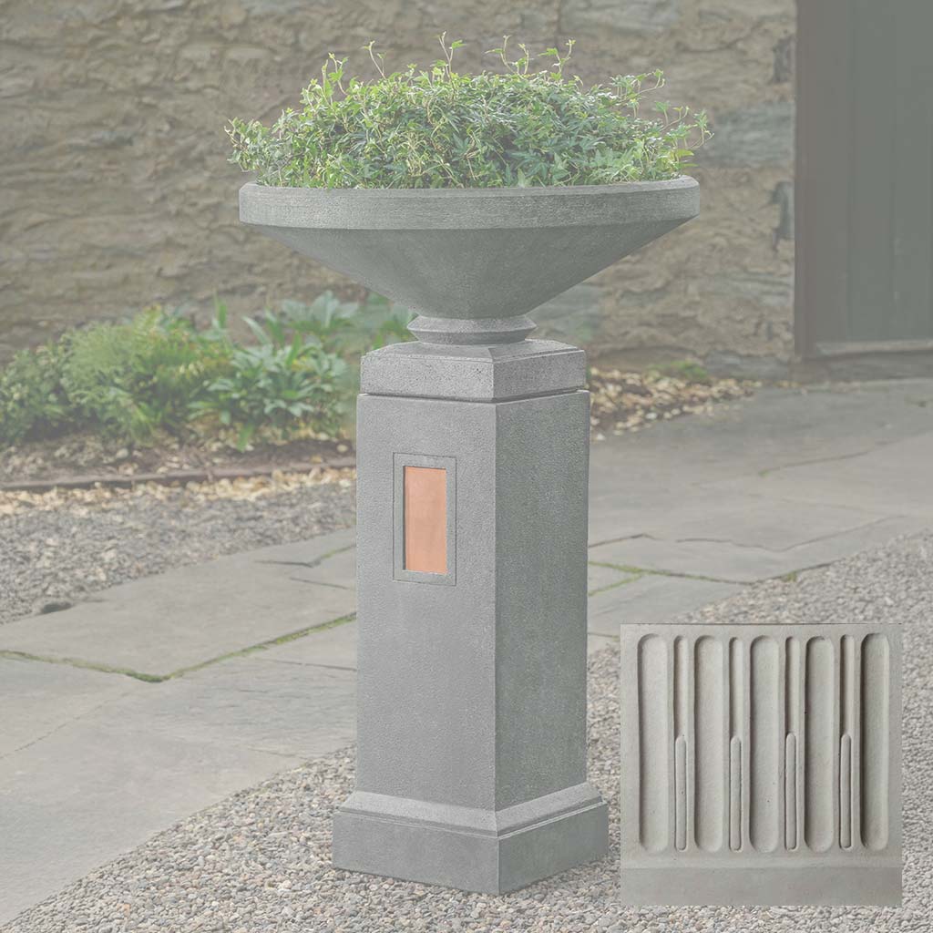 Gimlet Urn with Pedestal with Copper