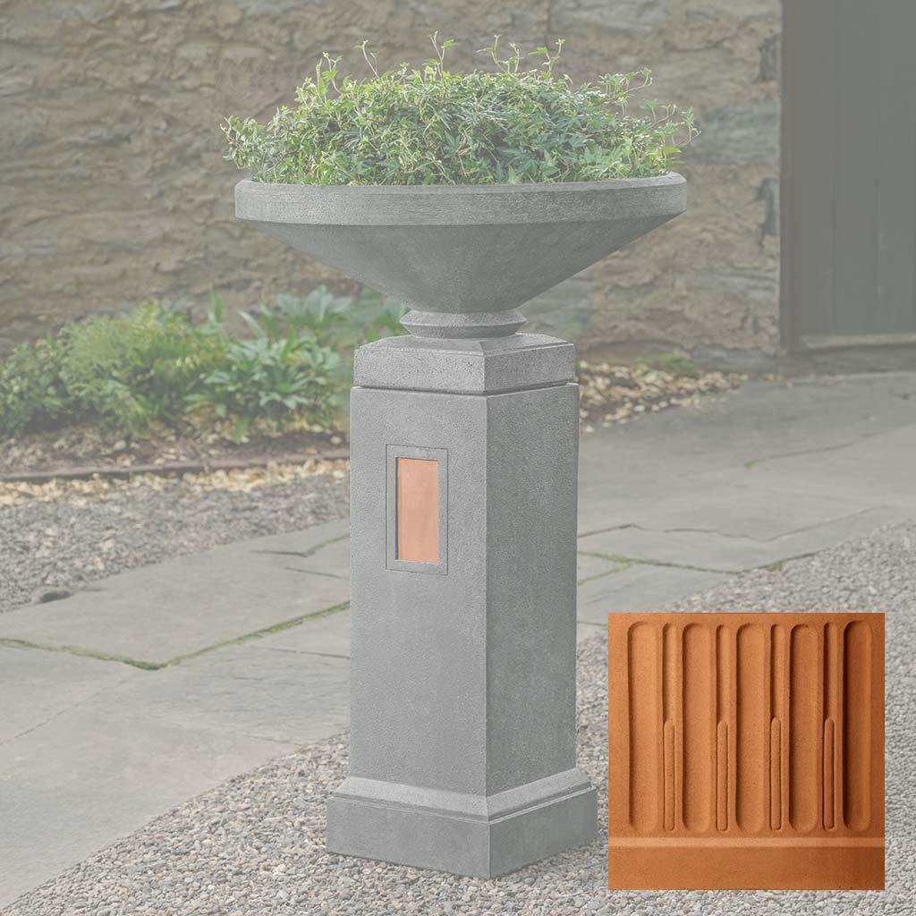 Gimlet Urn with Pedestal with Copper